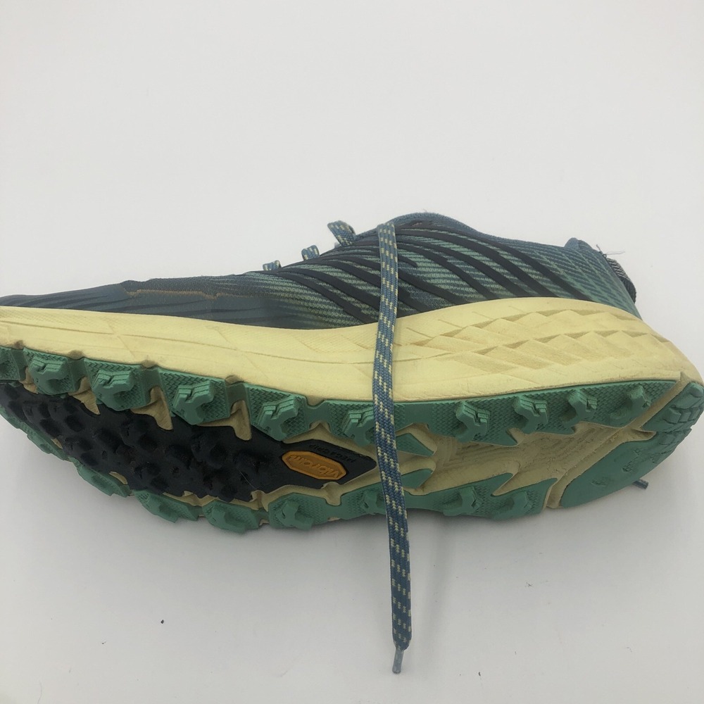 Hoka One Womens Running Shoes W Speedgoat 4 Size 9B Joggers Blue Yellow Vibram - Picture 13 of 16